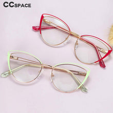 Load image into Gallery viewer, 54107  Anti Blue Light Cat Eye Metal Optical Glasses Frames Women Computer Eyeglasses