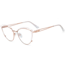 Load image into Gallery viewer, 54107  Anti Blue Light Cat Eye Metal Optical Glasses Frames Women Computer Eyeglasses
