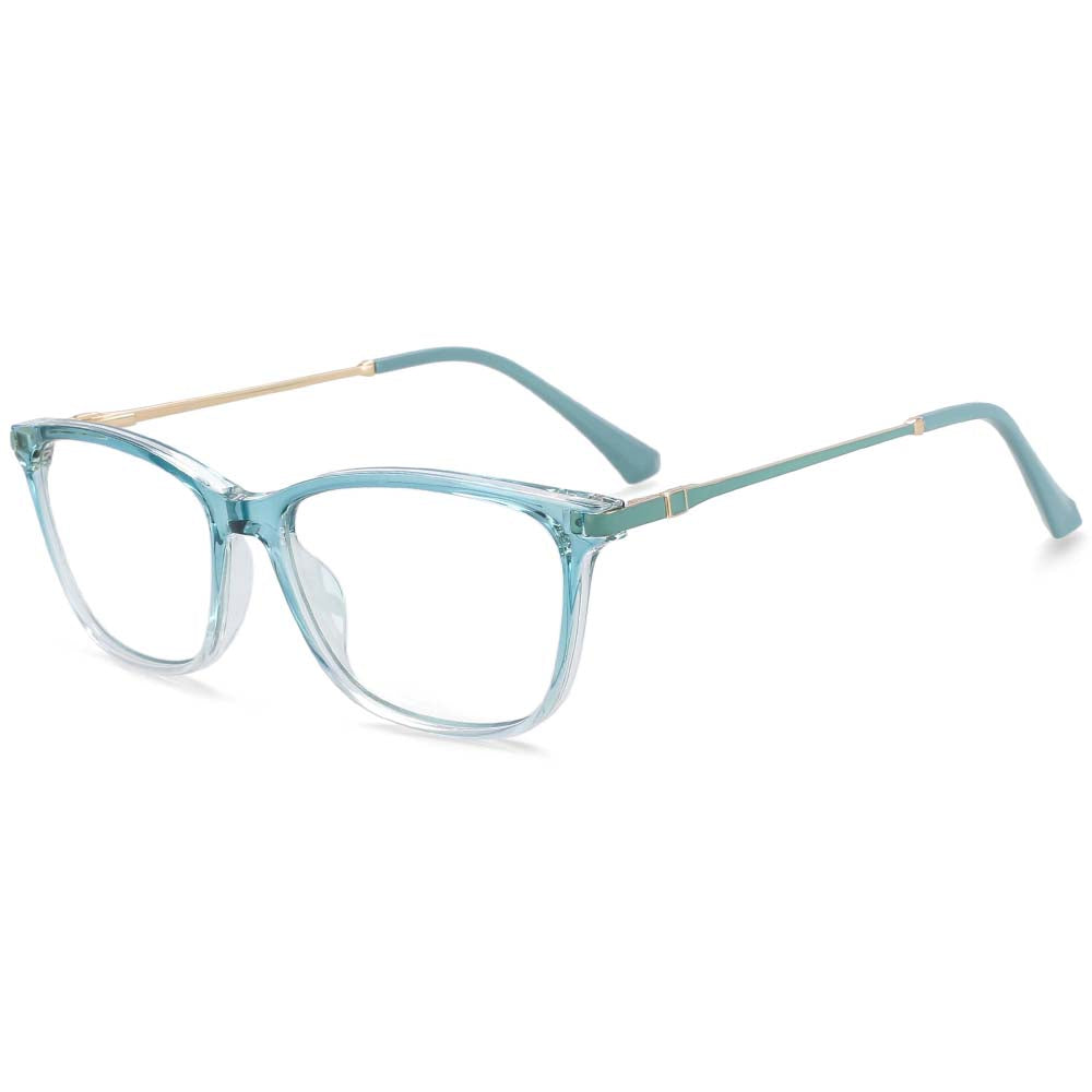 54108 Retro Square Anti Blue Light Optical Glasses Frames Men Women Tr90 Computer Eyeglasses