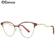 Load image into Gallery viewer, 54109 Retro Cat Eye Anti Blue Light Optical Glasses Frames Metal Women Computer Eyeglasses