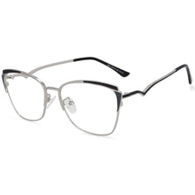 Load image into Gallery viewer, 54111 Retro Cat Eye Anti Blue Light Metal Optical Glasses Frames Women Computer Eyeglasses