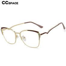 Load image into Gallery viewer, 54111 Retro Cat Eye Anti Blue Light Metal Optical Glasses Frames Women Computer Eyeglasses