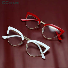 Load image into Gallery viewer, 54115  Eyebrow Cat Eye Anti Blue Light Optical Glasses Frames Women Computer Eyeglasses