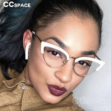 Load image into Gallery viewer, 54115  Eyebrow Cat Eye Anti Blue Light Optical Glasses Frames Women Computer Eyeglasses