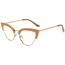 Load image into Gallery viewer, 54115  Eyebrow Cat Eye Anti Blue Light Optical Glasses Frames Women Computer Eyeglasses