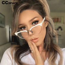 Load image into Gallery viewer, 54115  Eyebrow Cat Eye Anti Blue Light Optical Glasses Frames Women Computer Eyeglasses