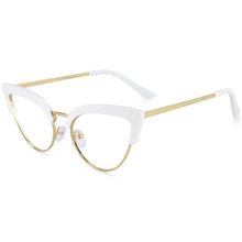 Load image into Gallery viewer, 54115  Eyebrow Cat Eye Anti Blue Light Optical Glasses Frames Women Computer Eyeglasses