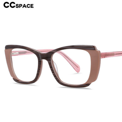 54120 Retro Acetate Patchwork Optical Glasses Frames Men Women Computer Eyeglasses