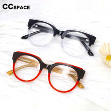 Load image into Gallery viewer, 54123 Retro Big Frame Round Cat Eye Acetate Optical Glasses Frames Men Women Computer Eyeglasses