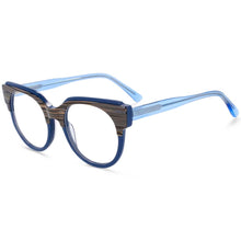 Load image into Gallery viewer, 54123 Retro Big Frame Round Cat Eye Acetate Optical Glasses Frames Men Women Computer Eyeglasses