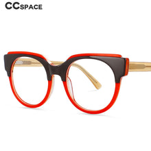 Load image into Gallery viewer, 54123 Retro Big Frame Round Cat Eye Acetate Optical Glasses Frames Men Women Computer Eyeglasses