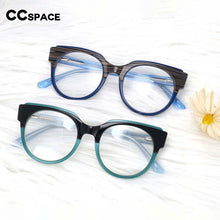 Load image into Gallery viewer, 54123 Retro Big Frame Round Cat Eye Acetate Optical Glasses Frames Men Women Computer Eyeglasses