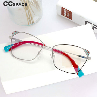 54125 Cat Eye Style Anti Blue Light Metal Optical Glasses Frames Women Computer Eyeglasses