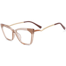 Load image into Gallery viewer, 54127 Retro Cat Eye Anti Blue Light Leopard Glasses Frames Women Computer Eyeglasses
