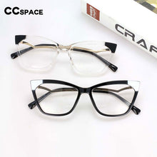 Load image into Gallery viewer, 54127 Retro Cat Eye Anti Blue Light Leopard Glasses Frames Women Computer Eyeglasses