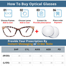 Load image into Gallery viewer, 54127 Retro Cat Eye Anti Blue Light Leopard Glasses Frames Women Computer Eyeglasses