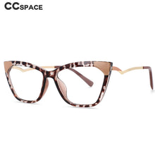 Load image into Gallery viewer, 54127 Retro Cat Eye Anti Blue Light Leopard Glasses Frames Women Computer Eyeglasses