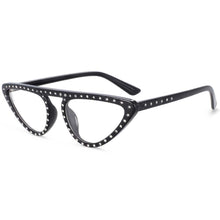 Load image into Gallery viewer, 54134 Retro Cat Eye Anti Blue Glasses Frames Diamond Women Computer Eyeglasses