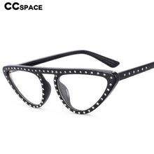 Load image into Gallery viewer, 54134 Retro Cat Eye Anti Blue Glasses Frames Diamond Women Computer Eyeglasses