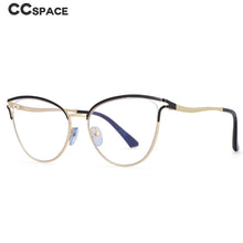 Load image into Gallery viewer, 54135 Cat Eye Metal Frame Anti Blue Light Optical Glasses Frames Women Prescription Mirror Computer Eyeglasses