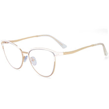 Load image into Gallery viewer, 54135 Cat Eye Metal Frame Anti Blue Light Optical Glasses Frames Women Prescription Mirror Computer Eyeglasses