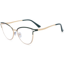 Load image into Gallery viewer, 54135 Cat Eye Metal Frame Anti Blue Light Optical Glasses Frames Women Prescription Mirror Computer Eyeglasses