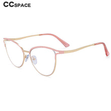 Load image into Gallery viewer, 54135 Cat Eye Metal Frame Anti Blue Light Optical Glasses Frames Women Prescription Mirror Computer Eyeglasses