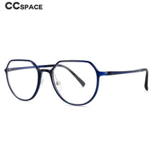 Load image into Gallery viewer, 54137 Retro Round Super Light Plastic Steel Frame Anti Blue Light Optical Glasses Frames Men Women Computer Eyeglasses