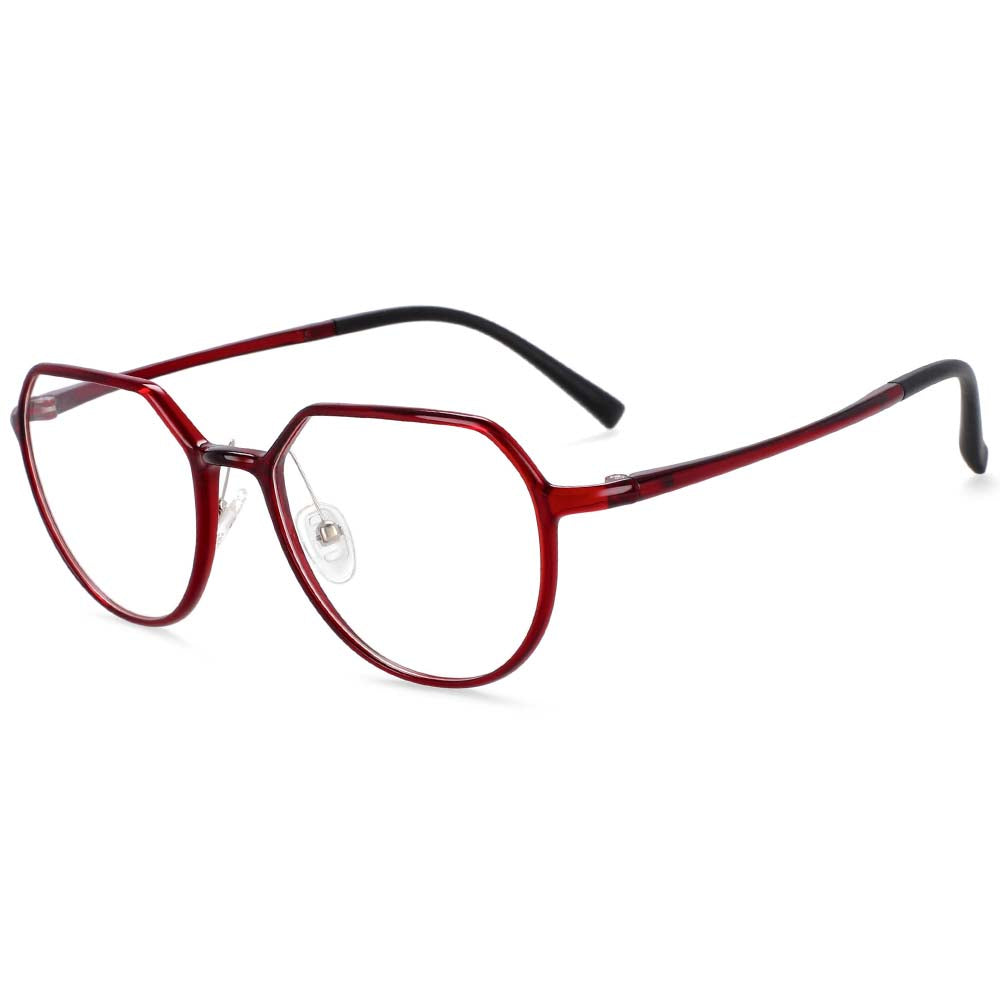 54137 Retro Round Super Light Plastic Steel Frame Anti Blue Light Optical Glasses Frames Men Women Computer Eyeglasses