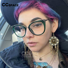 Load image into Gallery viewer, 54138  Anti Blue Light Optical Glasses Frames Brand Women Cat Eye Stars Computer Eyeglasses