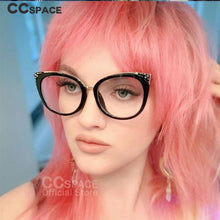 Load image into Gallery viewer, 54138  Anti Blue Light Optical Glasses Frames Brand Women Cat Eye Stars Computer Eyeglasses