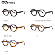 Load image into Gallery viewer, 54140 Style Acetate Optical Polygon Glasses Frames Men Women Two Color Patchwork Computer Eyeglasses