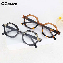 Load image into Gallery viewer, 54140 Style Acetate Optical Polygon Glasses Frames Men Women Two Color Patchwork Computer Eyeglasses