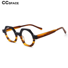 Load image into Gallery viewer, 54140 Style Acetate Optical Polygon Glasses Frames Men Women Two Color Patchwork Computer Eyeglasses