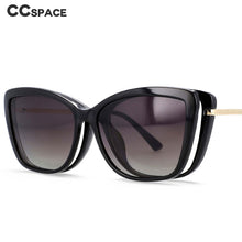 Load image into Gallery viewer, 54145 Retro Square Polarized Sunglasses Magnetic Clip Anti Blue Light Glasses Frames Women Computer Eyeglasses