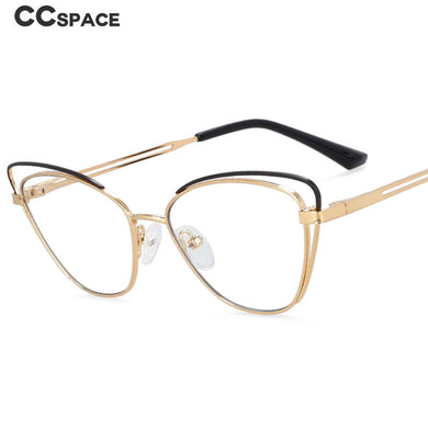 54150 Style Cat Eye Metal Anti Blue Light Optical Glasses Frames Women Computer Eyeglasses