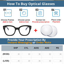 Load image into Gallery viewer, 54152 Retro Square Rivet Anti Blue Light Optical Glasses Frames Men Women Computer Eyeglasses