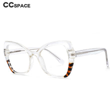 Carica l&#39;immagine nel visualizzatore di Gallery, 54153 Cat Eye Anti Blue Light Splicing Spring Leg Montature per occhiali Donna TR90 Occhiali da vista per computer 