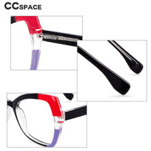 Carica l&#39;immagine nel visualizzatore di Gallery, 54153 Cat Eye Anti Blue Light Splicing Spring Leg Montature per occhiali Donna TR90 Occhiali da vista per computer 
