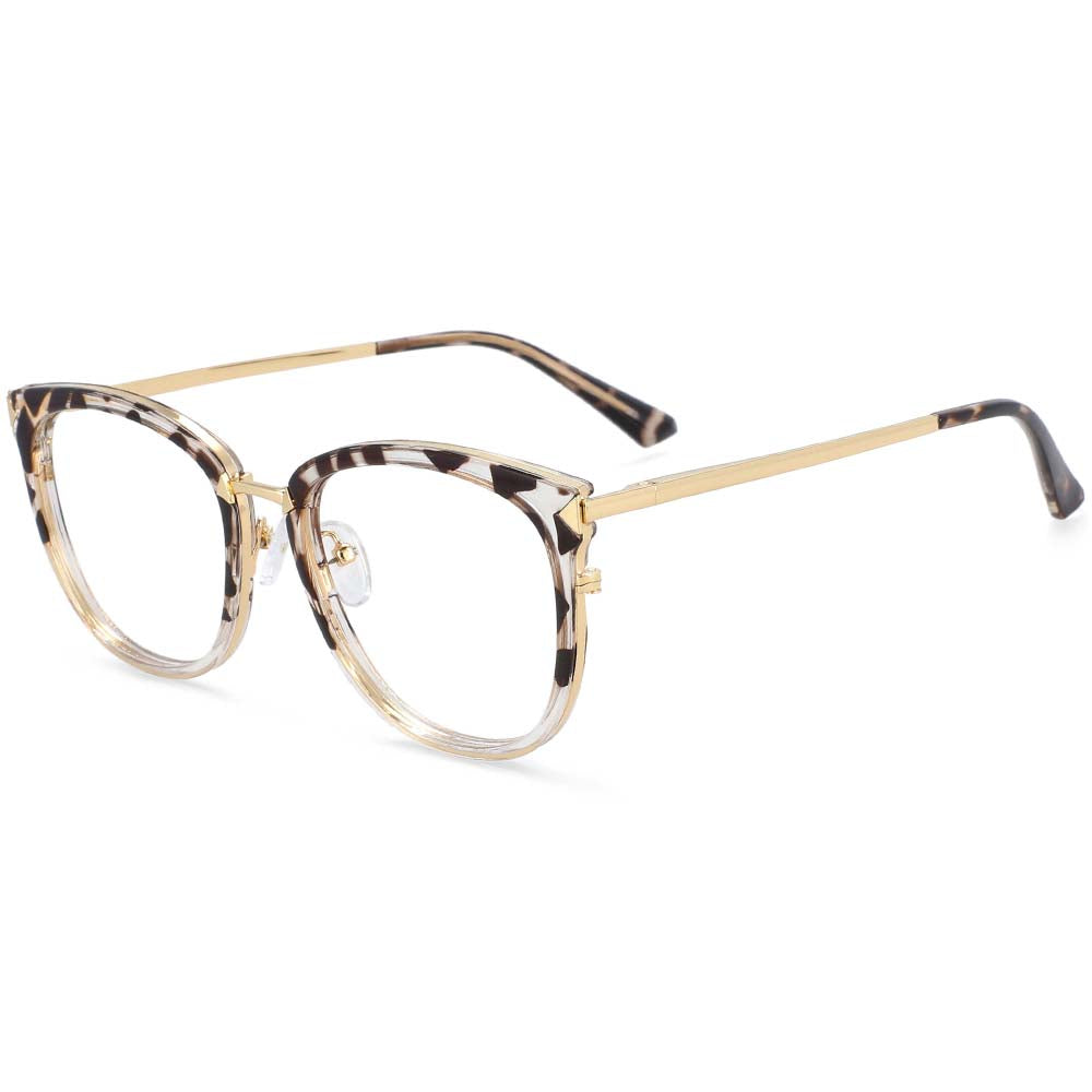 54156 Retro Arrow Round Anti Blue Light Optical Glasses Frames Women Computer Eyeglasses