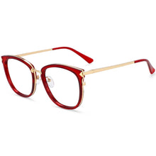 Load image into Gallery viewer, 54156 Retro Arrow Round Anti Blue Light Optical Glasses Frames Women Computer Eyeglasses