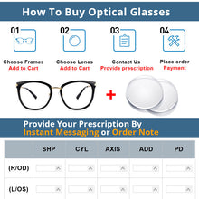 Load image into Gallery viewer, 54156 Retro Arrow Round Anti Blue Light Optical Glasses Frames Women Computer Eyeglasses