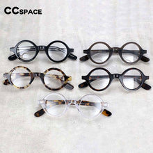 Load image into Gallery viewer, 54157 Round Retro Leopard Acetate Optical Glasses Frames Amber Men Women Reading Eyeglasses