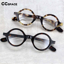 Load image into Gallery viewer, 54157 Round Retro Leopard Acetate Optical Glasses Frames Amber Men Women Reading Eyeglasses