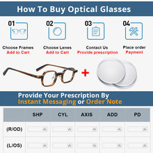 Load image into Gallery viewer, 54159 Small Frame Square Acetate Optical Glasses Frames Men Women Punk Computer Eyeglasses
