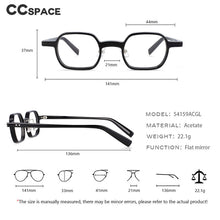 Load image into Gallery viewer, 54159 Small Frame Square Acetate Optical Glasses Frames Men Women Punk Computer Eyeglasses