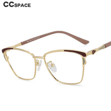 Load image into Gallery viewer, 54167 Luxurious Anti Blue Light Prescription Glasses Frames Women Reading Glasses Computer Eyeglasses