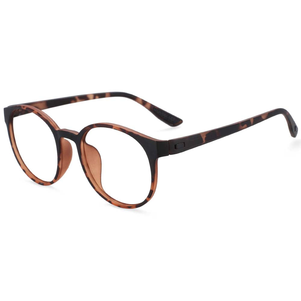 54168 TR90 Round Anti Blue Light Ultralight Glasses Frames Men Women Myopia Glasses Computer Eyeglasses