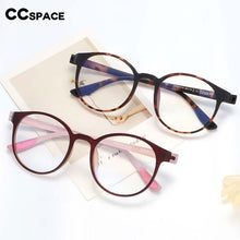 Load image into Gallery viewer, 54168 TR90 Round Anti Blue Light Ultralight Glasses Frames Men Women Myopia Glasses Computer Eyeglasses