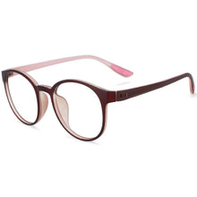 Load image into Gallery viewer, 54168 TR90 Round Anti Blue Light Ultralight Glasses Frames Men Women Myopia Glasses Computer Eyeglasses